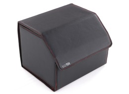Car Boot Organizer CAR COMPACT LEATHER M, 1 Compartment, Foldable, with Lid SIXTOL