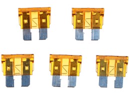 Automotive blade fuse set MECHANIC FUSE SET 5A, 100 pcs