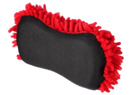Car washing sponge CAR DETAILING WASH 1, 24 x 12.5 x 6 cm, black-red