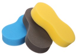 Car wash sponge CAR DETAILING WASH 3, 3 pcs, blue, black, yellow
