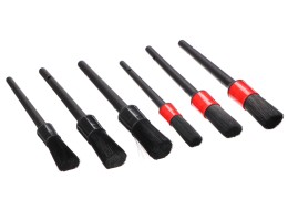 Set of precision brushes for car cleaning CAR DETAILING BRUSH 6, 6 pcs