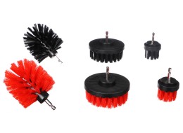 Set of drill brushes for car cleaning CAR DETAILING DRILL BRUSH 6, 6 pcs
