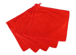 Microfiber cleaning towels for car washing CAR DETAILING WASH TOWEL SET 5, 25 x 25 cm, 450 g/m2, 5 p