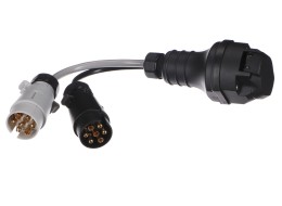 Trailer socket adapter cable TRAILER CABLE 5, from 13-pin to 7-pin N+S, 35cm