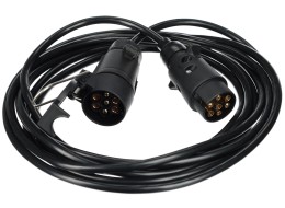 7-pin extension cable - trailer socket + plug TRAILER CABLE 7, 12V, 5m