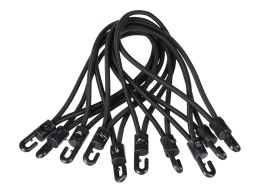 Set of bungee cords with plastic hook CARGO CORD SET 2, 20cm, 10 pcs