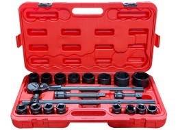 Socket set with ratchet MECHANIC WRENCH SET 2, heavy-duty, 21 pcs