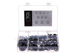 Set of NBR and steel sealing rings MECHANIC RING SET 3, M6–M24, 180 pcs
