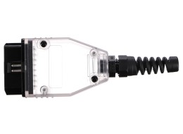 OBD-II plug with 16 pins for assembling your own cable MECHANIC CABLE 30, transparent