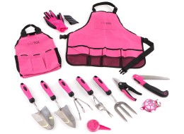 GARDEN PINK 12 garden tool set