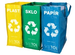 Sorted waste bags SORT EASY 3 SLIM, 18x30x40 cm, 3 x 22 l, 3 pcs