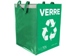Sorting bag SORT EASY VERRE FR, 30x30x40cm, 36 l