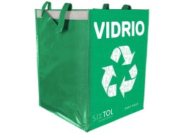 Recycling bag SORT EASY VIDRIO ES, 30x30x40cm, 36l