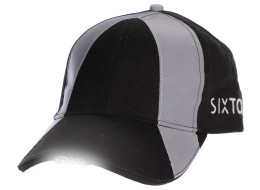 Reflective cap with LED light B-CAP SAFETY 25 lm, rechargeable, USB, one size, black