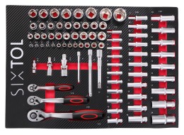 Tool module for workshop trolley MECHANIC TOOL TRAY 1, 80 pcs