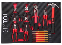 Tool module for workshop trolley MECHANIC TOOL TRAY 4, 15 pcs