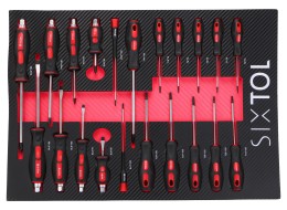Module with tools for workshop trolley MECHANIC TOOL TRAY 8, 21 pcs