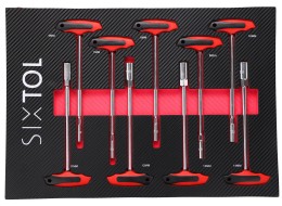 Module with tools for workshop trolley MECHANIC TOOL TRAY 9, 9 pcs